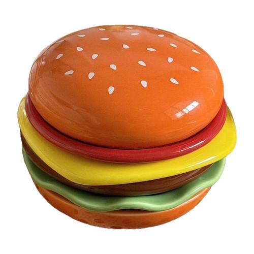 Plates and Bowls Set Hamburger Plate Set Mini Dinner Plate Cute 6 Layer