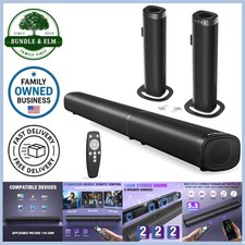 100W Bluetooth Sound Bar for Smart TV Home Theater Surround Sound 2-in-1