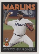 2021 Topps 1986 Baseball 35th Anniversary Series 2 Black /299 Sixto Sanchez 09tu