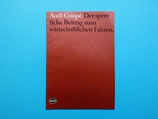 Prospekt / Katalog / Broschüre - Audi Coupe (B2) - GL und  GT 5E - 01/84