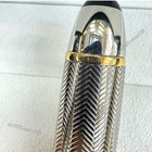 AUCTION MONTBLANC LeGrand Solitaire Silver Barley Fountain Pen Collectible/ — photo 8
