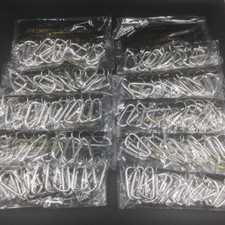 Lot 120 60 12 Aluminum Carabiner Spring Belt Clip Key Chain 3" Wholesale Silver