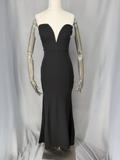 Windsor Dress Womens Small Black Strapless Sweetheart Mermaid Prom Maxi Gown