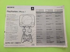 PlayStation 1 PS one Instruction Manual Console SCPH-101 / 94015 - Manual ONLY