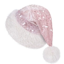 Christmas Santa Hat Xmas Holiday Adults Unisex Comfort Faux Fur Party Decor