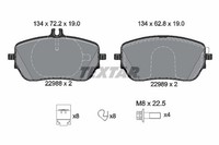 Bremsbelagsatz Scheibenbremse Vorne Textar 2298801 FÜR Mercedes BremsbelÄGe