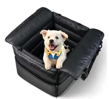 Dog Cat Pet Car Seat with Travel Booster/Safety Leash for Dogs up to 25 pounds