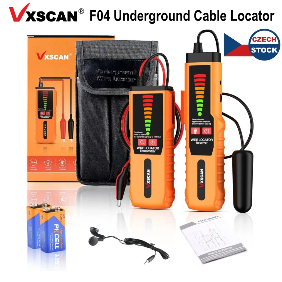 VXSCAN F04 Underground Cable Non-Destructive Locator Wire Tracker Cable Tester - Bild 1 von 4