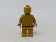 LEGO Minifigure MONOCHROME PEARL PLAIN GOLD FIGURE