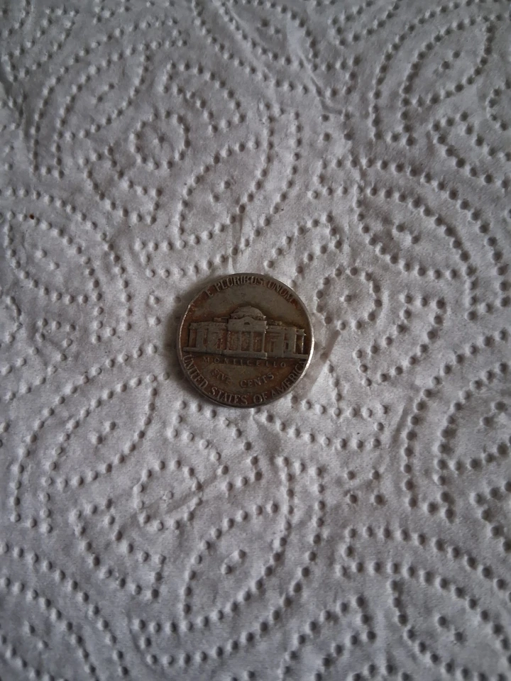 Jefferson Nickel 1975 (error muy raro) Foto 2 de 2