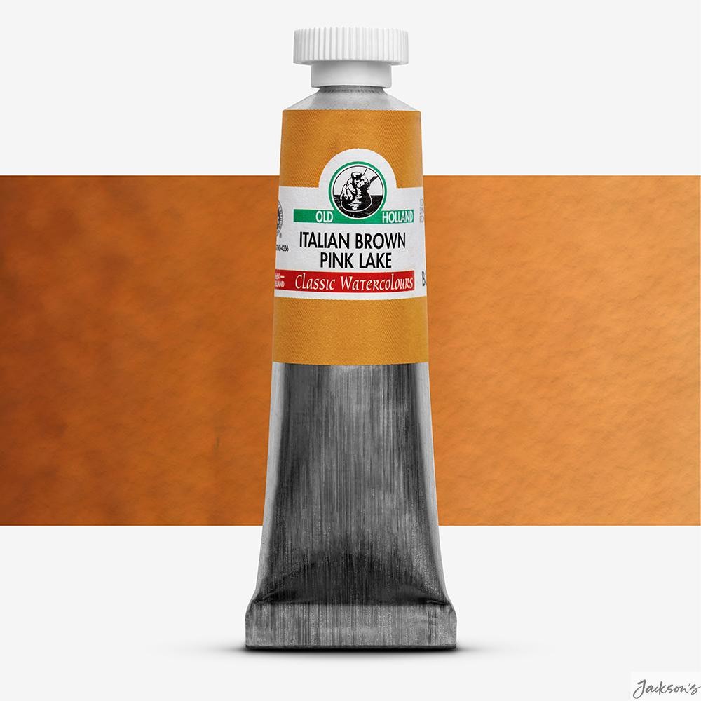 Old Holland Classic Watercolour Paint Tube 18ml Italian Brown Pink Lake Colour
