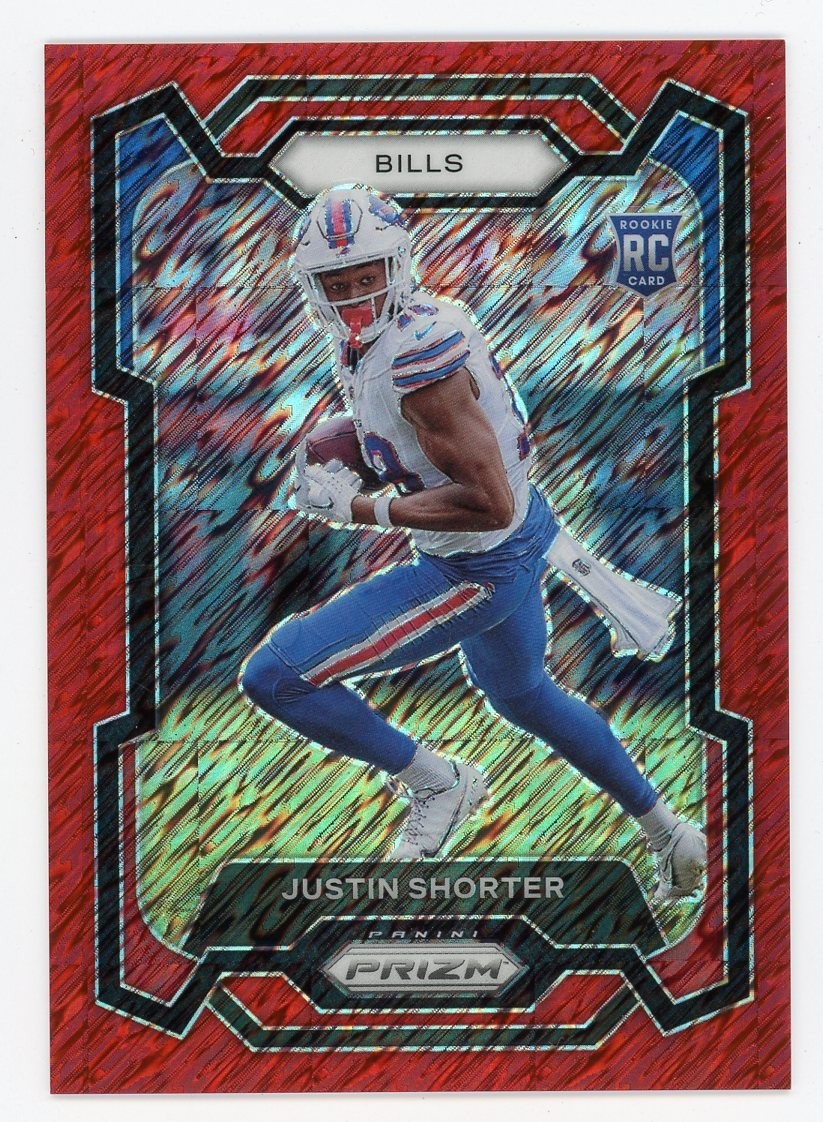 Justin Shorter Panini Prizm #310 Red Shimmer