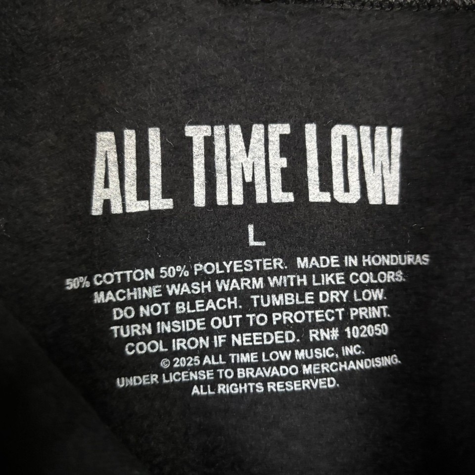 All Time Low Everyones Talking The World Tour Band Hoodie L eBay