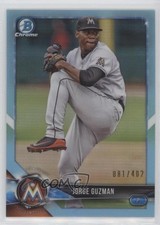 2018 Bowman Draft Chrome Sky Blue Refractor 81/402 Jorge Guzman #BDC-66 1u6