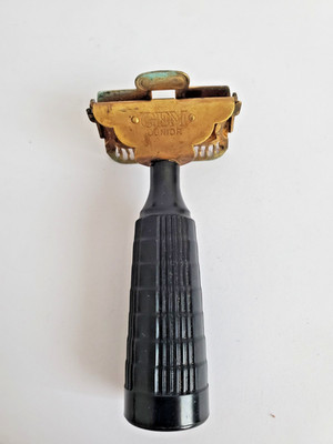 Alter Gem Junior Rasierer mit Karton, USA, Rasierhobel, Safety Razor