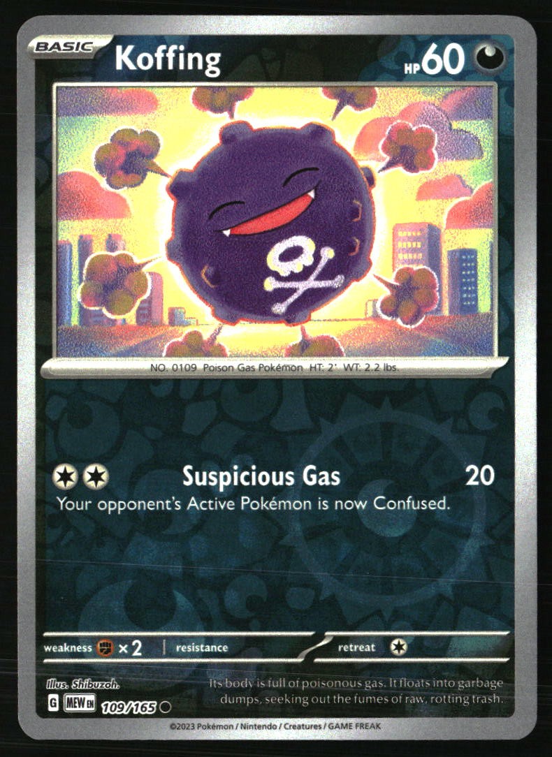 Koffing Common SV: Scarlet & Violet 151 109/165 NM