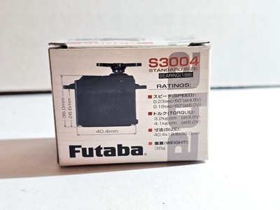 Futaba S3004 standard size radio control servo featuring a ball bearing on...