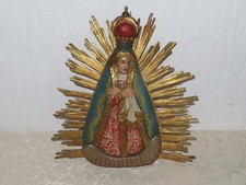Statua Di Legno Santa Maria Con Aureola!