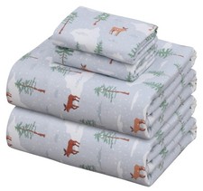Flannel Sheets Queen Size - 100 Cotton Double Brushed Bed Sheets, Deep Pocke...