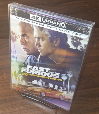 Fast and the Furious Steelbook (4K) NEW-w/PROTECTIVE SLEEVE-Free Box Shipping