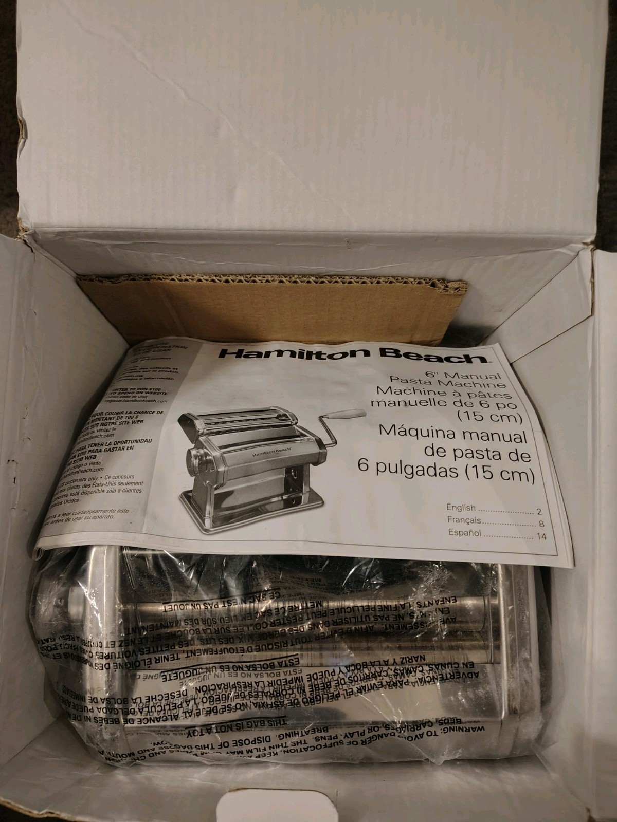 Hamilton Beach Stainless Steel Pasta maker Missing Crank Handle