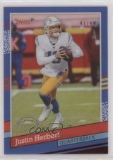 2021 Panini Clearly Donruss Retro 1991 Red 47/49 Justin Herbert #91-11 o7m