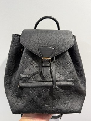 Louis Vuitton Montsouris Small Black Empreinte Backpack - Excellent Condition