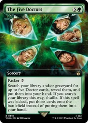 The Five Doctors (Extended Art) #394 Foil - MTG Doctor Who