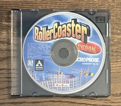 Roller Coaster Tycoon PC CD Rom Computer Game