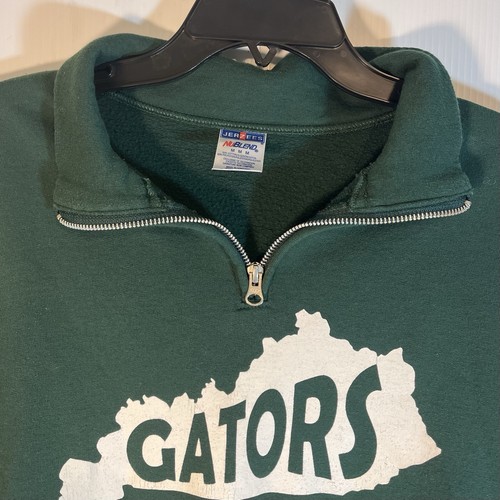 Florida GATORS Jerzees Nublend Mens Medium Green Fleece Pullover Sweatshirt - Picture 2 of 5