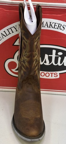 Botas de Vaquero Justin 2551 Estampada Cuero Acedera Apache Western Para Hombre 7 D - Imagen 3 de 7