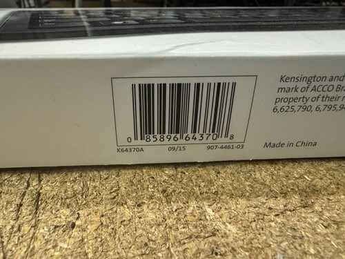 KENSINGTON K64370A KEYBOARD FOR LIFE WIRED USB FOR WINDOWS NEW - Picture 3 of 3