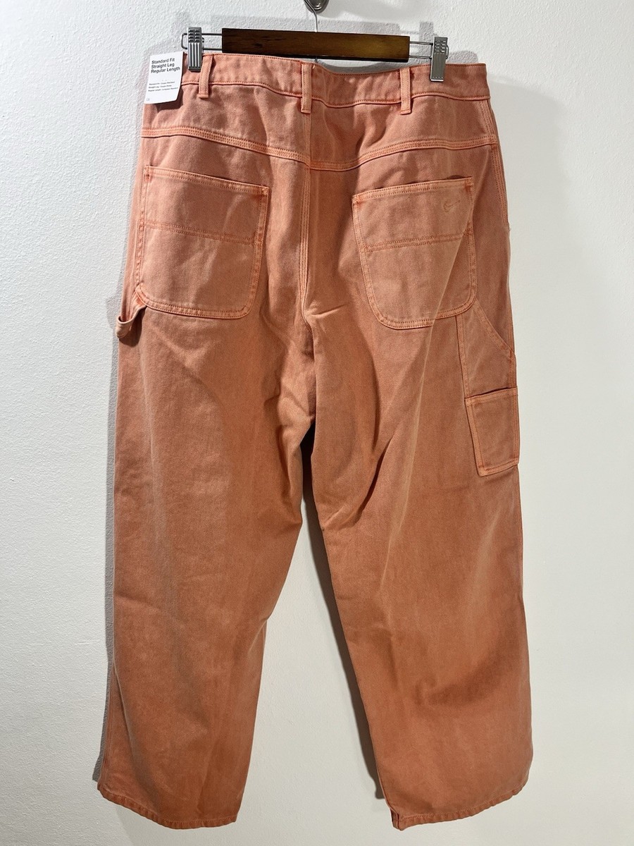 Nike Life Loose Fit Carpenter Pants Jeans Mens Size 34x31 Amber