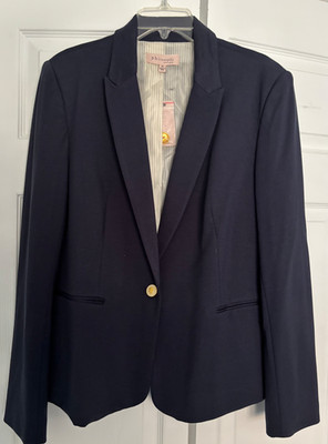 New with Tags! Women s Philosophy Republic Clothing XL Pointe Blazer Navy Lined