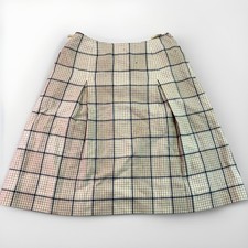 Vintage Young Pendleton Plaid Wool Skirt Knee Length Size 15-16 28" Waist