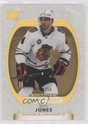 2021-22 Upper Deck Ovation Gold Spectrum Standing 96/250 Seth Jones #2 vm9