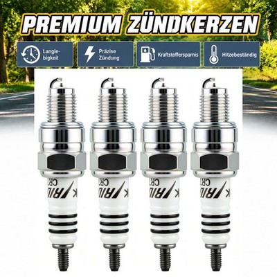 4 Stück für Yamaha Motorrad YFM125 Grizzly CR7HIX 7544 Iridium NGK Zündkerzen
