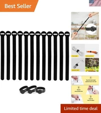 Organizational 50 Pack Hook & Loop 6-Inch Cable Straps - Stylish & Functional