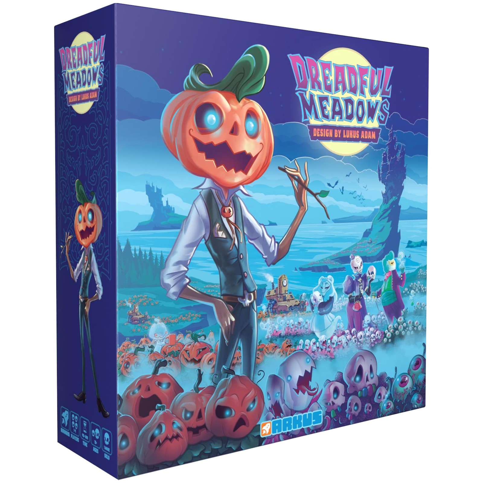 Arkus Games   Dreadful Meadows   Board Game   Base Game   Ages 13+   1-4 Players