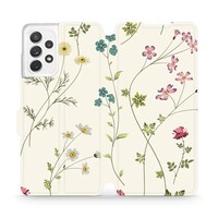 HandyhüLle Mit Klappe FüR Galaxy A72 5G Mobiwear Case Flip Cover Etui Feldblumen