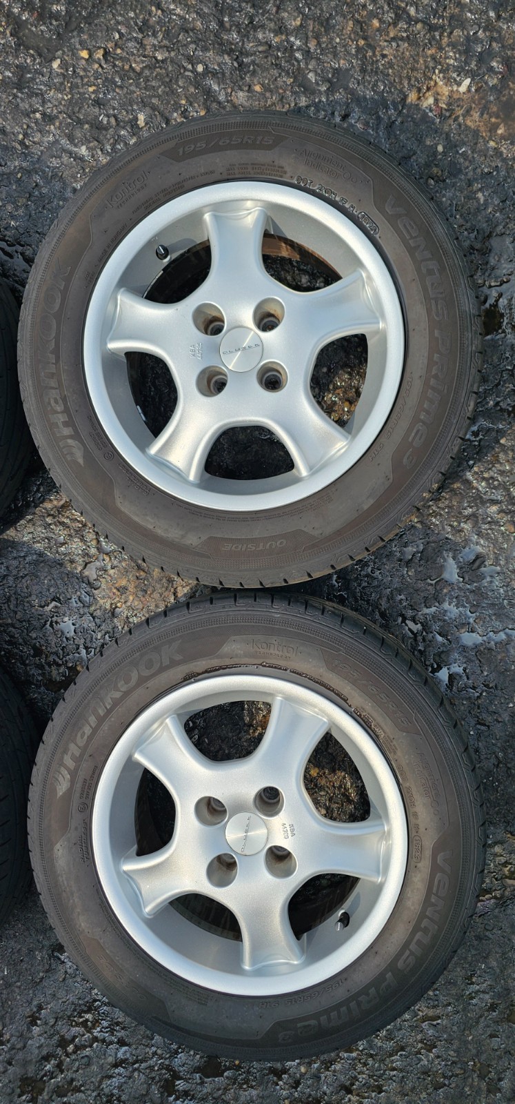 Opel Astra H 1 set cerchi in lega Hankook 195/65R15 Dot0223 KBA44785 7Jx15 foto 2
