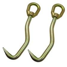 2-Pack 360 Degree Swivel Head Auto Body Frame Hook - 3306 Lbs Capacity Metal