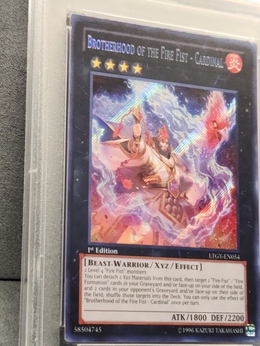 PSA 9 2013 YUGIOH LTGY-EN054 BROTHERHOOD OF THE FIRE FIST-CARDINAL 1ST SCR MINT - Picture 14 of 19