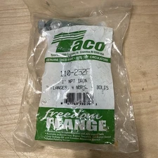Taco 110-252F 1 Inch Flanges, Cast Iron, 2 Pack, Includes Hardware
