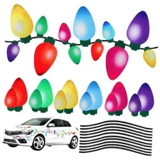 Christmas Car Refrigerator Reflective Magnetic Christmas Lights Set,Car 70Pcs