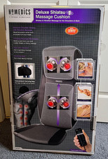 Homedics Shiatsu Heated Shoulder  Back Deluxe Massage Chair Cushion MCS-600H