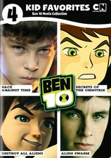 4 Kid Favorites Cartoon Network Classic Ben 10 Movies DVD  NEW
