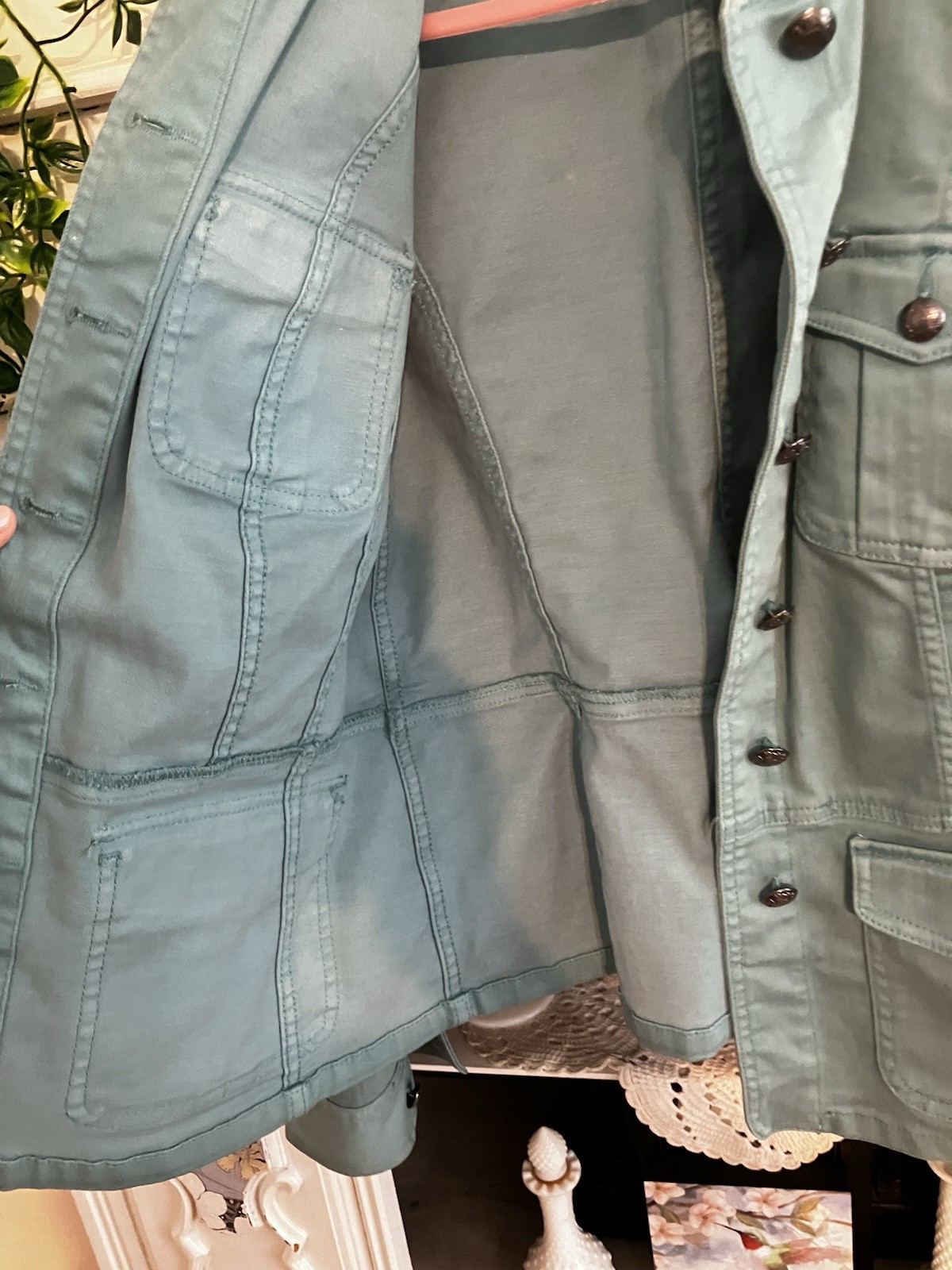 TALBOTS Classic Jean Jacket - Solids- Turquoise- … - image 6