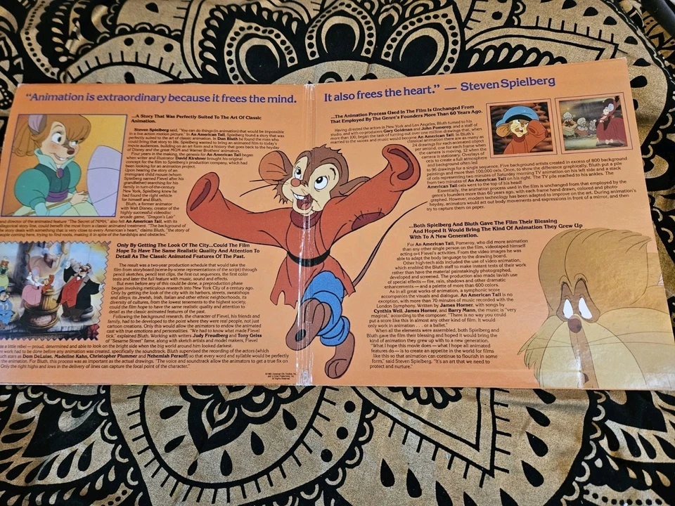 An American Tail (1986) –Digital LaserDisc –Steven Spielberg –Rare –Tested Works Foto 2 de 4