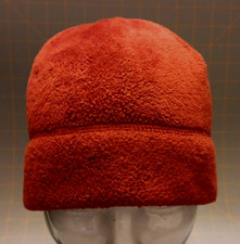 2011 Women's OSFM Lands' End Red Fleece Beanie Skull Cap Hat